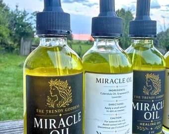 Miracle Oil -Organic Healing Oil for Eczema, Psoriasis, Cuts, Scrapes, and Burns (out of stock)