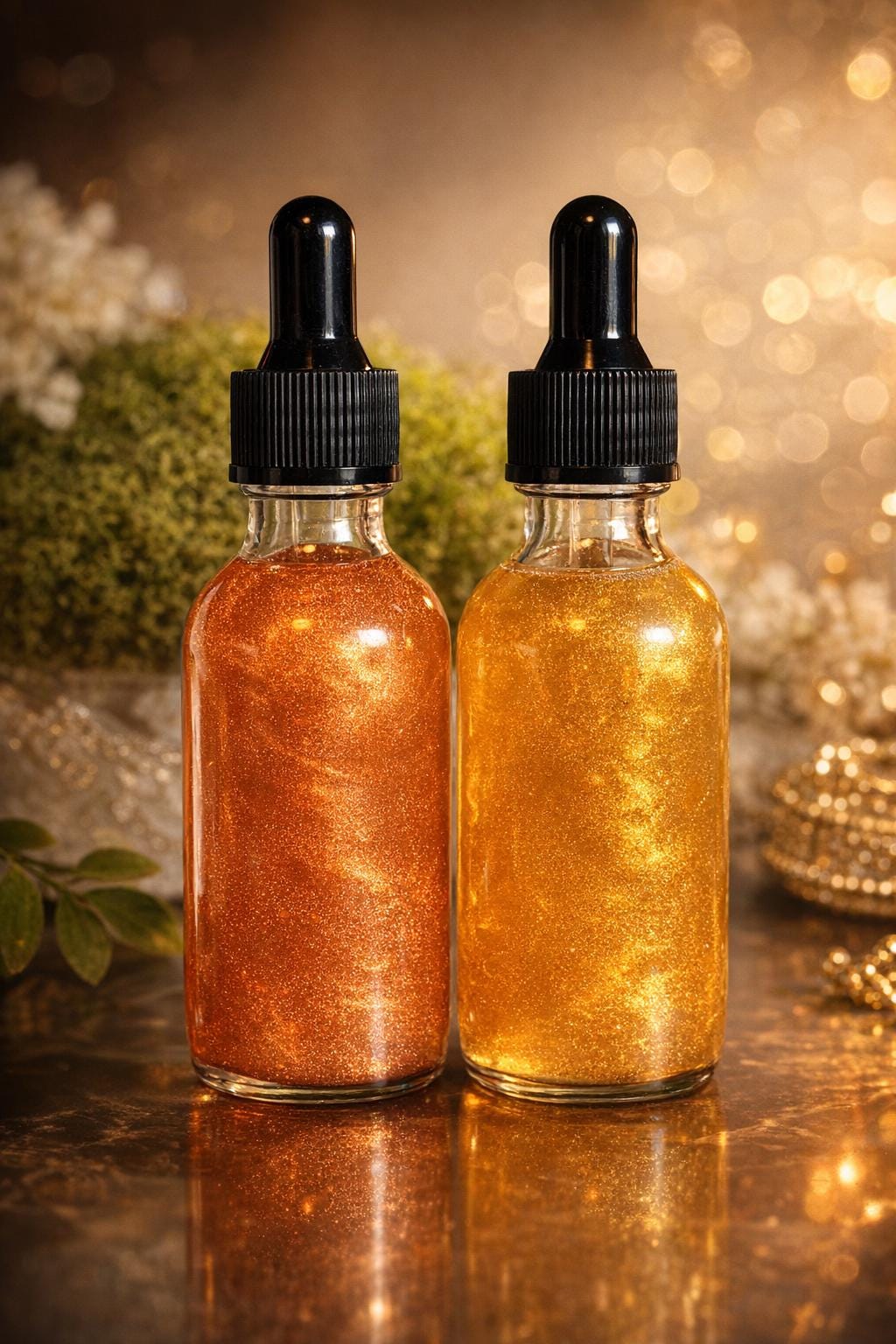 Body Shimmer Oil for Glowing Skin