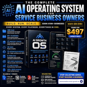 AI Growth OS | Service Business AI Operating System | 388 Files | The complete system for scaling your business with Ai | Instant Download