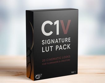 C1V Cinematic LUT Pack – 20 Cinematic Video LUTs for Filmmakers & Creators (.CUBE), Instant Download