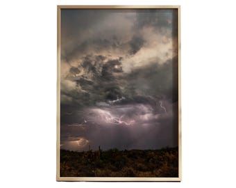 Arizona Monsoon, Premium Printable Download, High Resolution, Fine Art Print, Free Bonus Download for added sizes