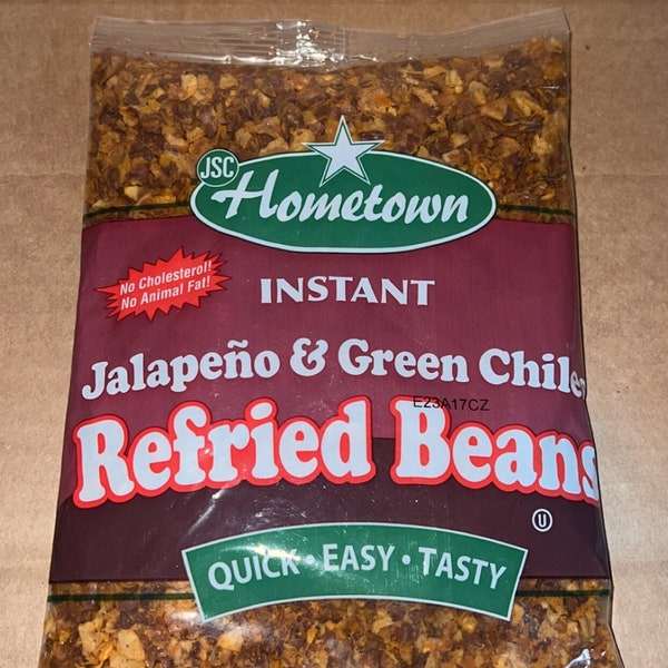 Hometown instant refried beans (jalapeño & green chiles)