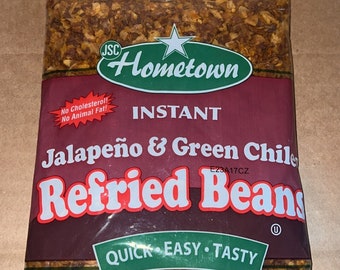 Hometown instant refried beans (jalapeño & green chiles)