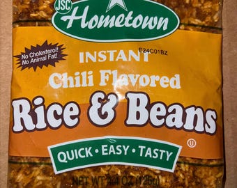 Hometown instant chili flavored rice & beans