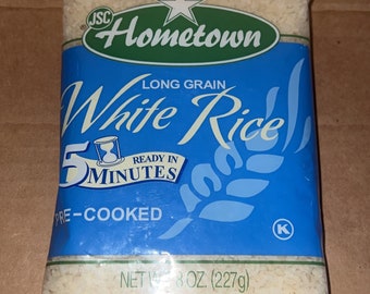 Hometown pre-cooked white rice (8oz)