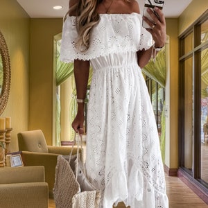 Women's Dresses 2025 Summer White Dress Women Cover-Ups Outfits Boho Hippie Chic Long Maxi Dresses Female Clothes Robe Vestidos