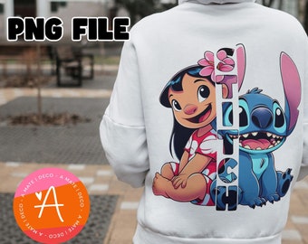 Lilo and Stitch PNG, Stitch, Lilo&Stitch clipart, High Resolution 300 dpi, stitch T-Shirt, stitch design, lilo mug wrap, stitch mug,PNG File