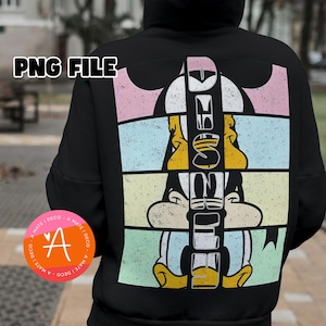 Può includere: Una felpa con cappuccio nera con una stampa grafica colorata di un personaggio dei cartoni animati. Il personaggio è diviso in quattro sezioni, ciascuna con uno sfondo di colore diverso. Il testo "DISNEY" è stampato verticalmente al centro della grafica.