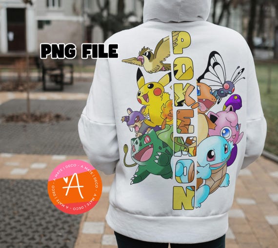 Pokemon PNG, Pikachu, Pokemon clipart, 300 dpi, pokemon hoodie, pokemon design, pokemon mug wrap, pokemon art,PNG File Only