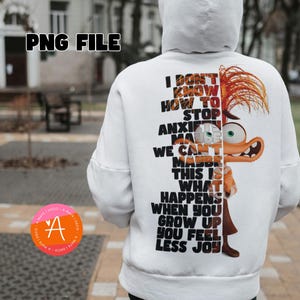 Anxiety Png, inside out 2, Anxiety, Inside Out 2 Png, anxiety clipart, inside out Sublimation, Anxiety Shirt Png, inside out mug, PNG File