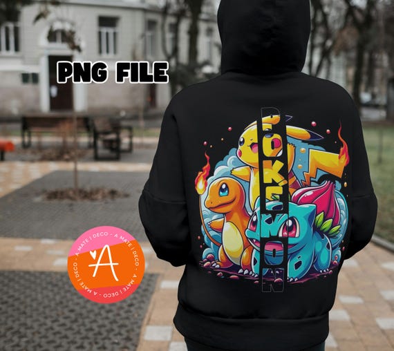Pokemon PNG, Pikachu, Pokemon clipart, 300 dpi, pokemon hoodie, pokemon design, pokemon mug wrap, pokemon art,PNG File Only