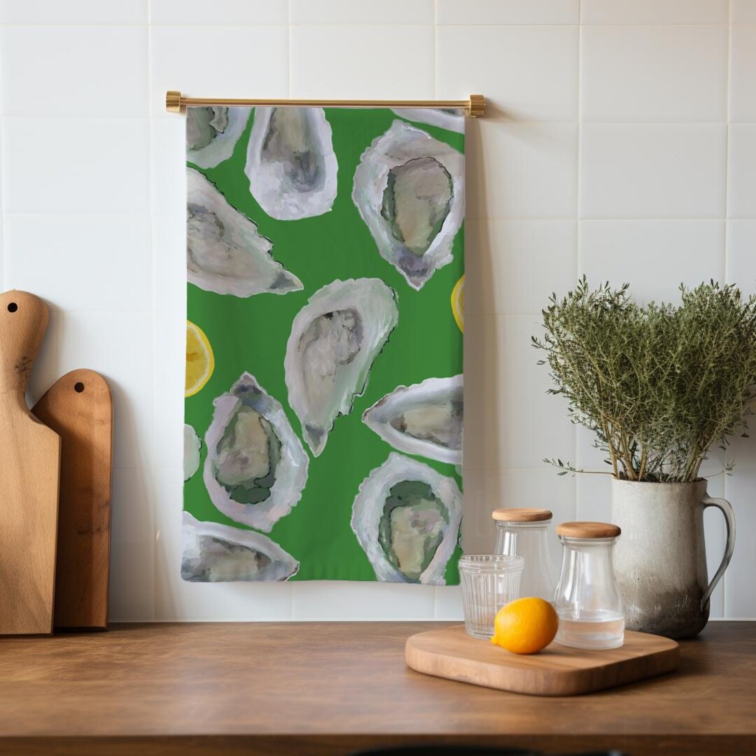 Fresh Oysters Tea Towel Gift Set