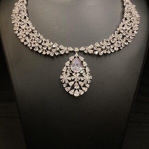 CZ diamonds necklace