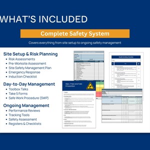 Site Safety Management System | Construction Safety Templates | Risk Assessment, Toolbox Talks, Checklists image 4