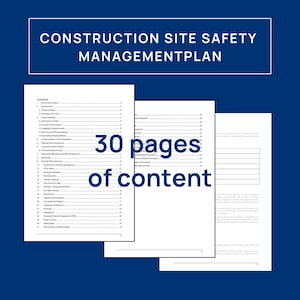 建設安全管理計画 | 現場リスク計画テンプレート | 請負業者およびエンジニア向けプロジェクト管理（MS Word）