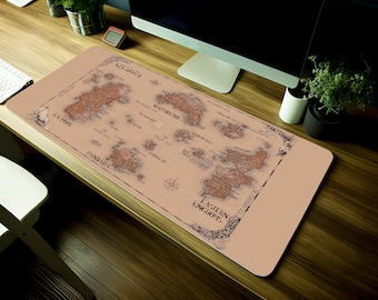 Azeroth Map Gaming Mouse Pad: World of Warcraft Desk Mat