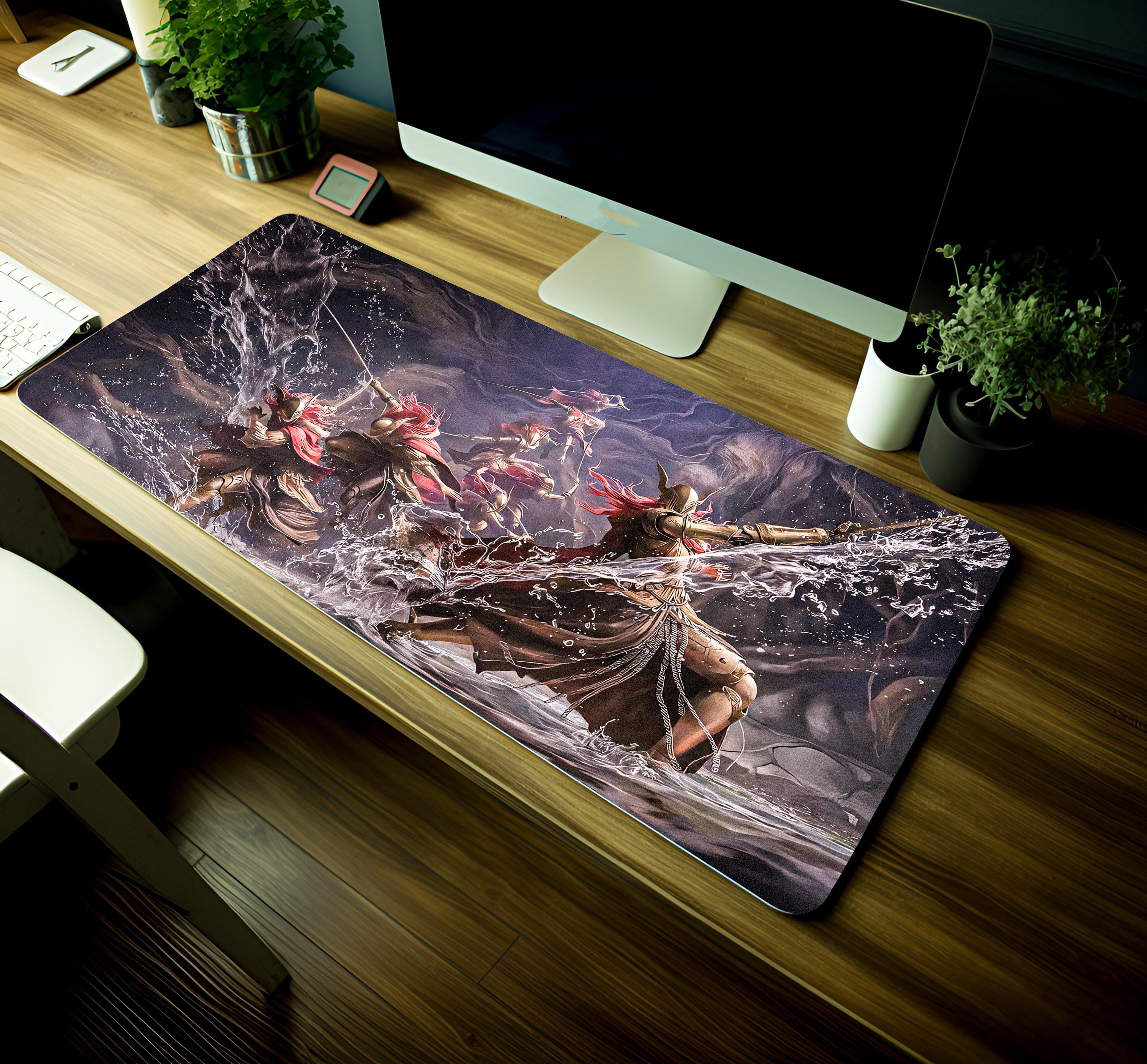 Malenia Waterfowl Dance Elden Ring Mouse Pad: Gaming Desk Mat