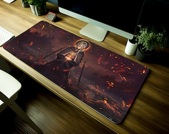 Alfombrilla de ratón Fire Keeper de Dark Souls: alfombrilla de escritorio para juegos de anime