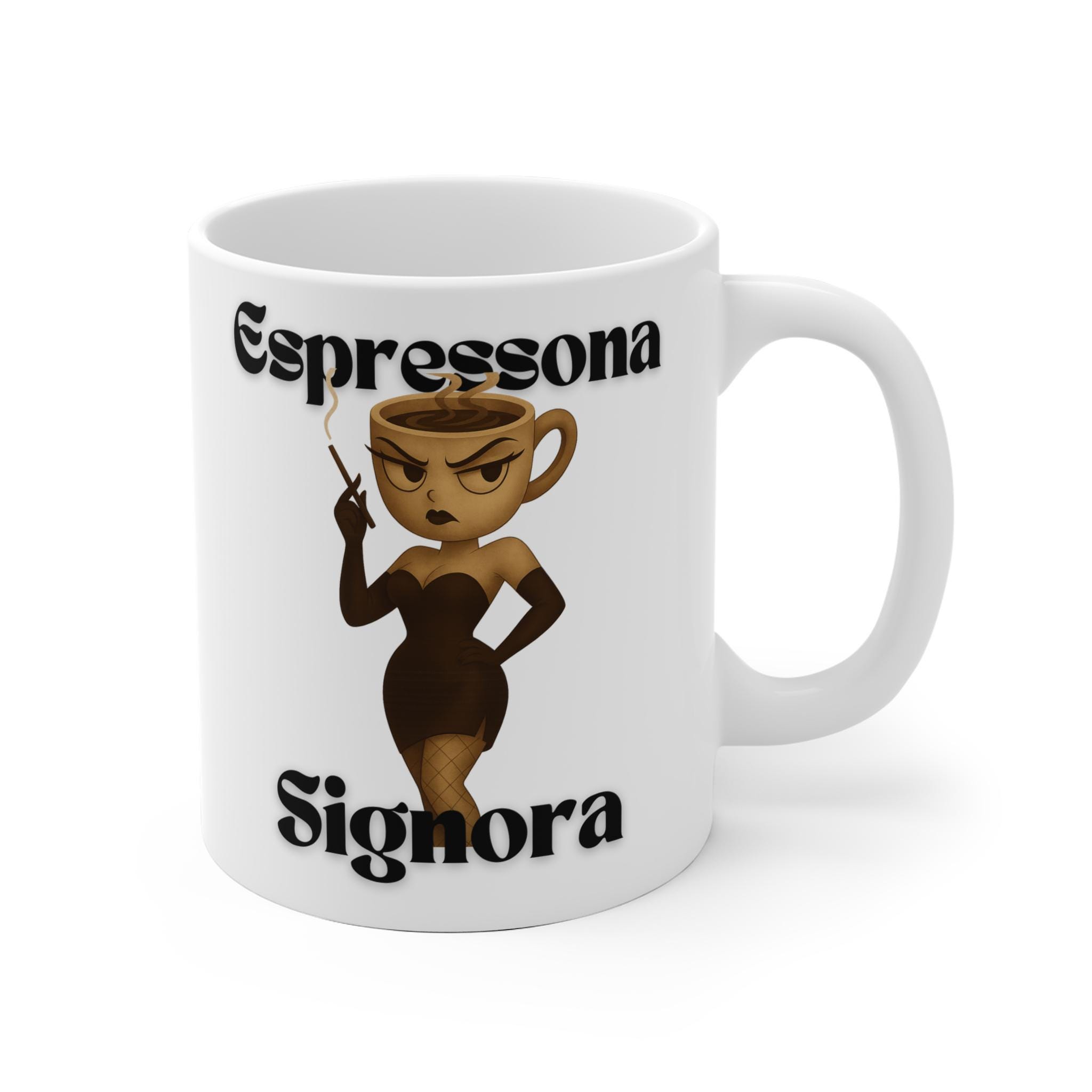 Caneca Espressona Signora, Caneca Ballerina Cappuccina, Caneca Assassino Cappuccino, Presente para Ela, Caneca Meme, Presente para Ele, Bombombini Guzzini