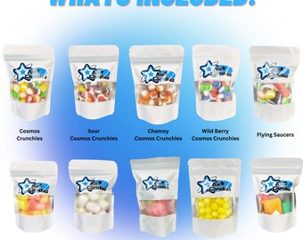 10 Pack Freeze Dried Candy | Sweet Treat Assortment Variety Pack | Perfect For Kids Gifts, Birthdays, & Everyday Assorted Candies Snacks