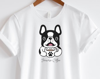 Koffie-T-shirt Franse bulldog: moeder cadeau Frenchie