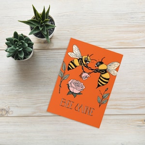 Bee Mine Card, Sweet Card for Bee Keeper, Bee Enthusiast, Anniversary