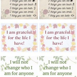 Tarjetas de afirmación positiva/Técnicas de conexión a tierra
