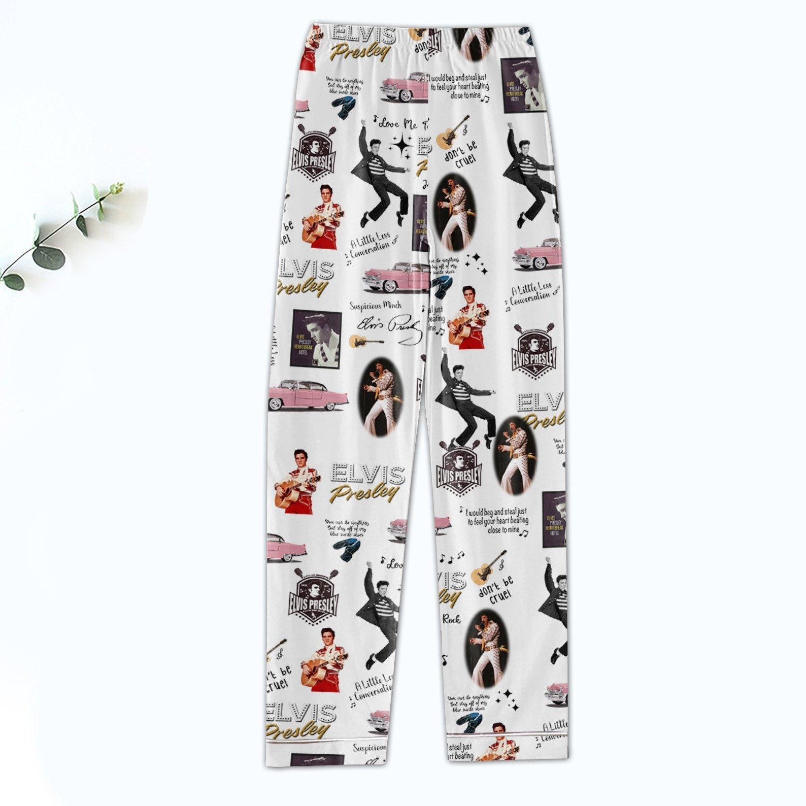 Elvis Presley Pajamas Set, Rock And Roll Pajamas, Falling In Love With You