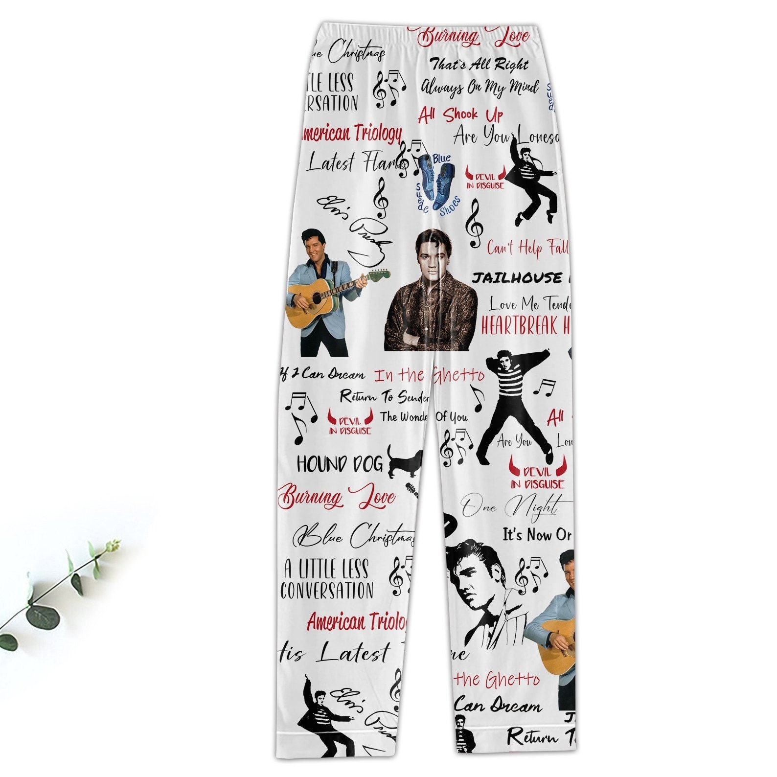 Elvis Presley Pajamas Set, Rock And Roll Pajamas, Elvis Presley Pajamas Set,