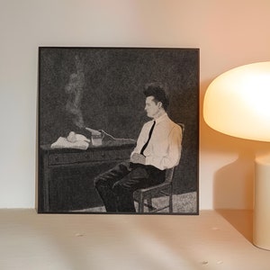 Ilustración de Eraserhead / David Lynch / Inspirada en risografía / Póster impreso