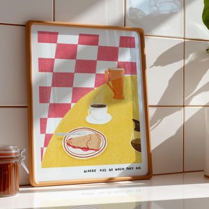 Twin Peaks RR Diner Print: Cherry Pie & Agent Cooper (Digital Download)