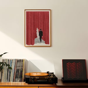 Twin Peaks Red Room Print: Agent Cooper Black Lodge (Digital Download)