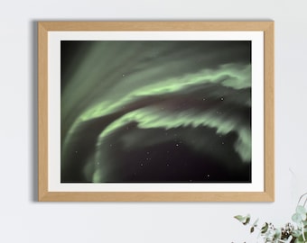 オーロラと月 | ノルウェー北極圏の夜空 | オーロラ | ワンダー
