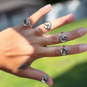 Forget Me Not Ring |Real Pressed Flower Jewelry | Resin Botanical Ring | Memorial Gift | Nature Ring | Handmade Floral Jewelry