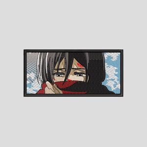 アニメ刺繍デザイン（ミカサ）私のファイルを使用して、かわいくてクールな DIY を作成しましょう！