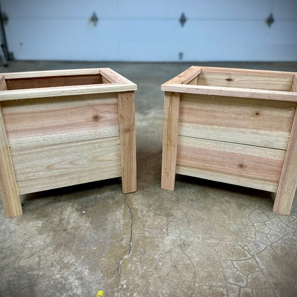 Wooden Planter box (set of 2), small, porch sized, flowers, vegetables, mother's day, birthday, outdoor