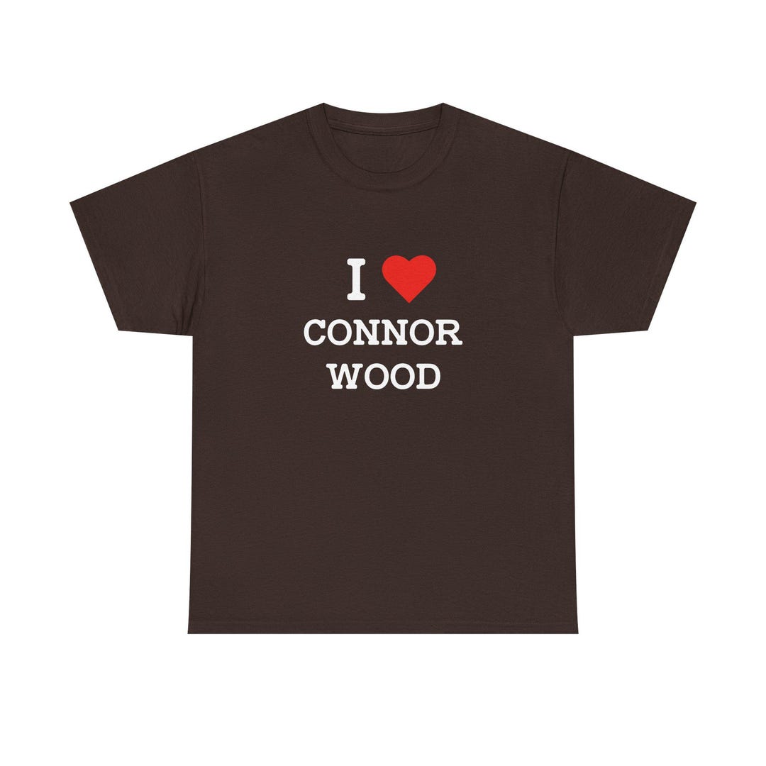 I Love Connor Wood Unisex Graphic Cotton Tee