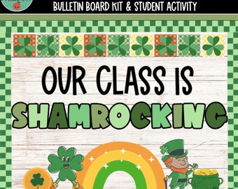 Kleeblatt Pinnwand | März Bulletin Board | St. Patricks Klassenzimmer Dekor