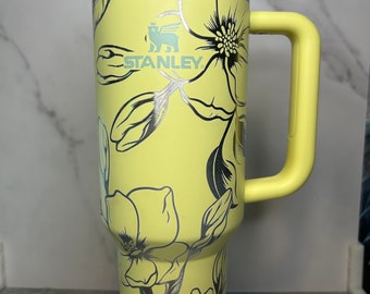 40oz Tumbler Engraved - Gardenia on Pomello
