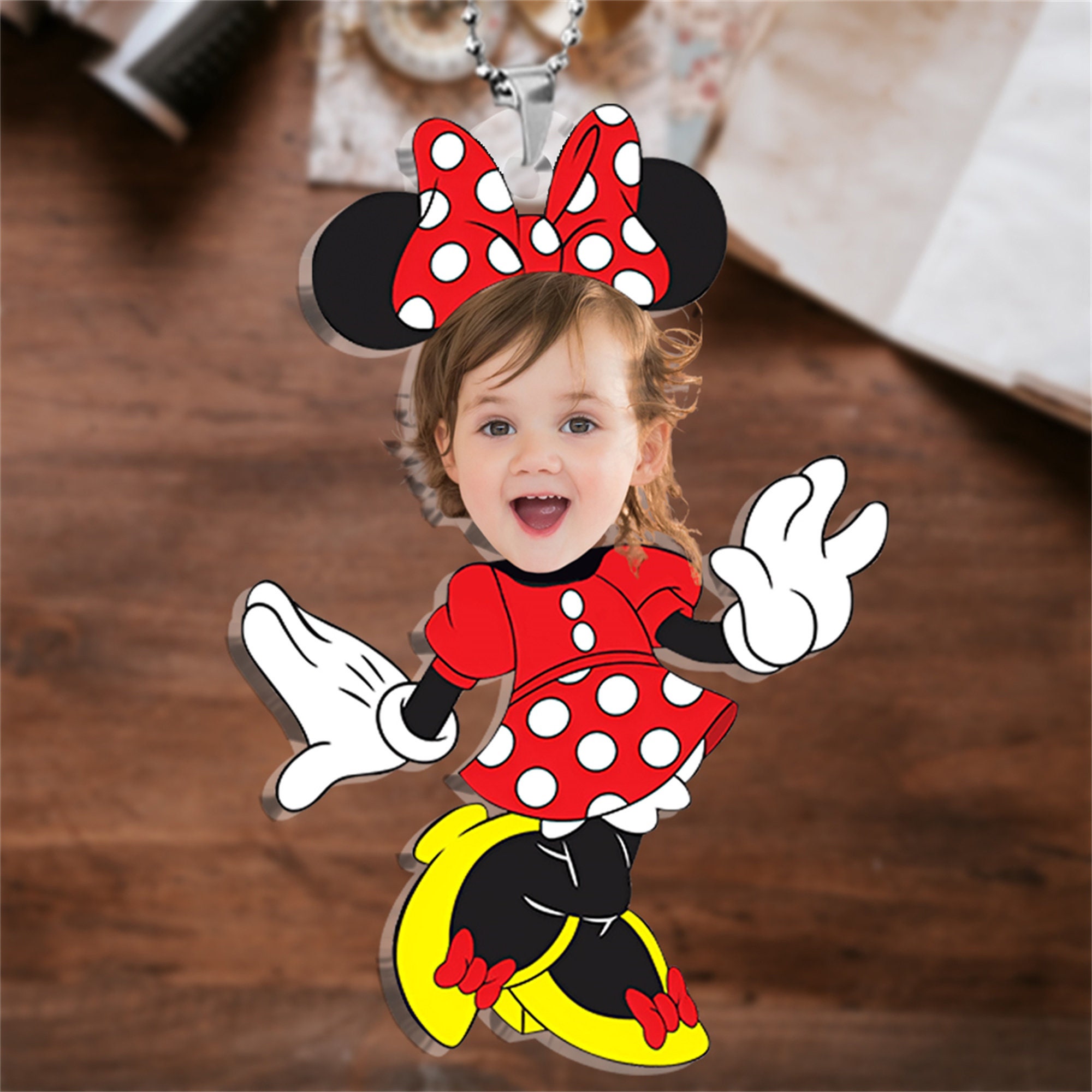 Personalized Mickey And Minnie Disney Ornament