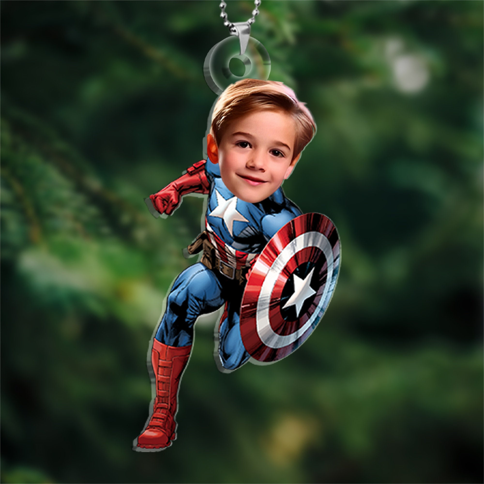 Personalized Superhero Ornament