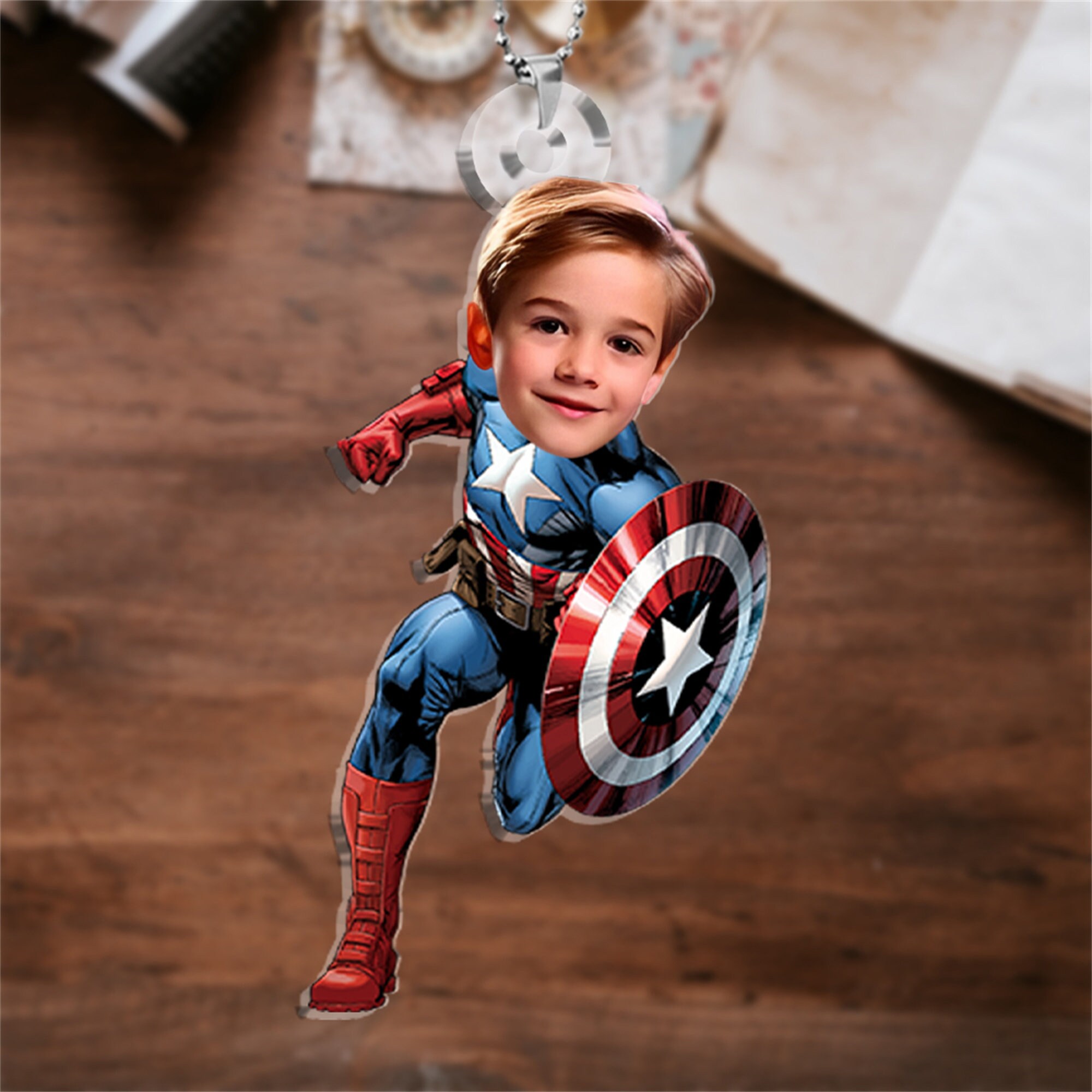 Personalized Superhero Ornament
