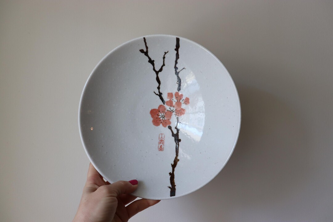 Vintage Japanese Porcelain Bowl – Sakura Cherry Blossom Design, Made in ...