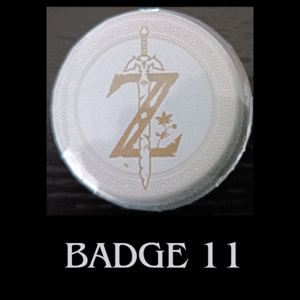 Badges Zelda 3,2cm : Arborez votre amour pour Hyrule en style 8 bits !