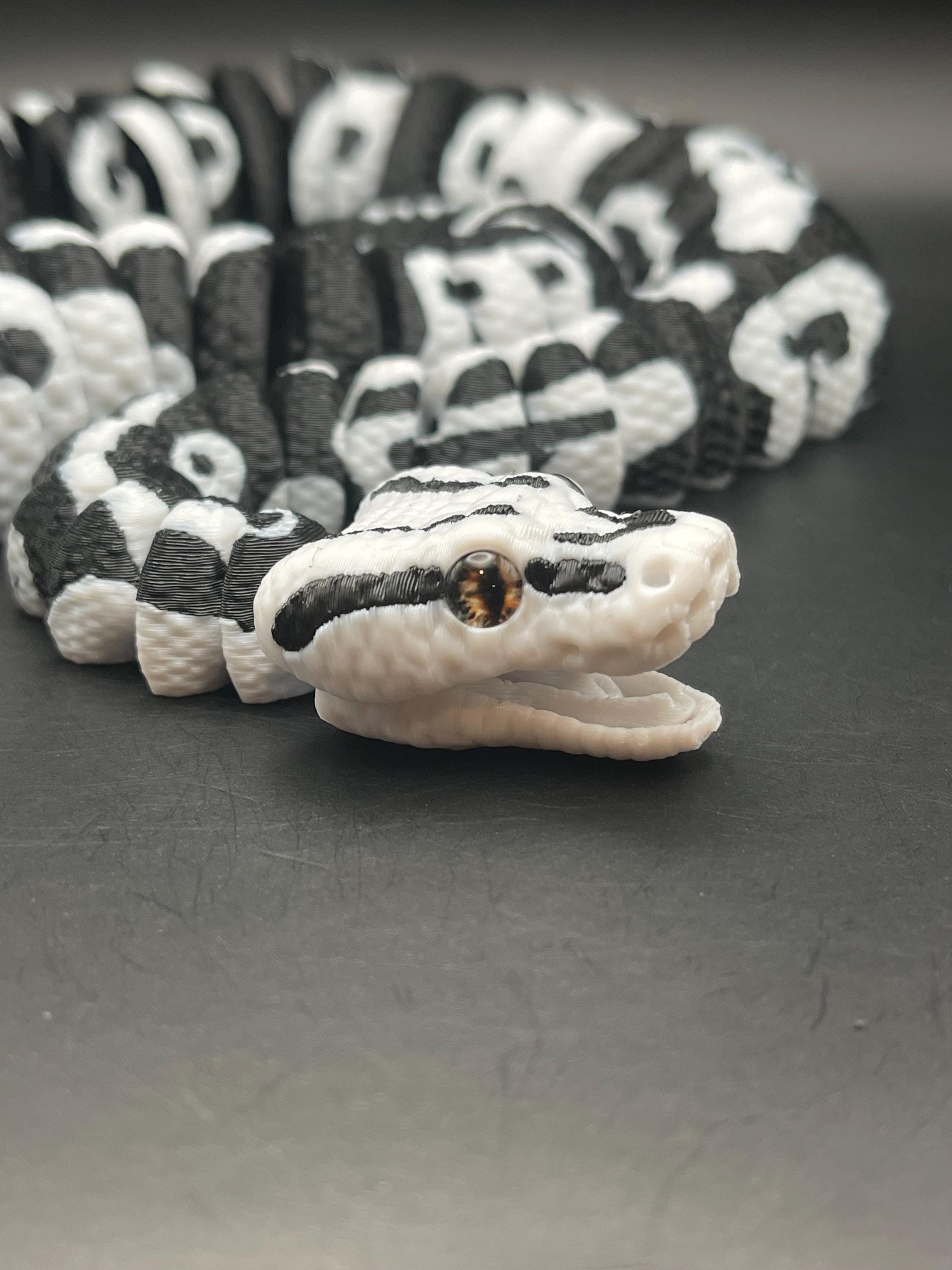 Articulated Stormtrooper Ball Python Reptile 3D Printed, Fidget