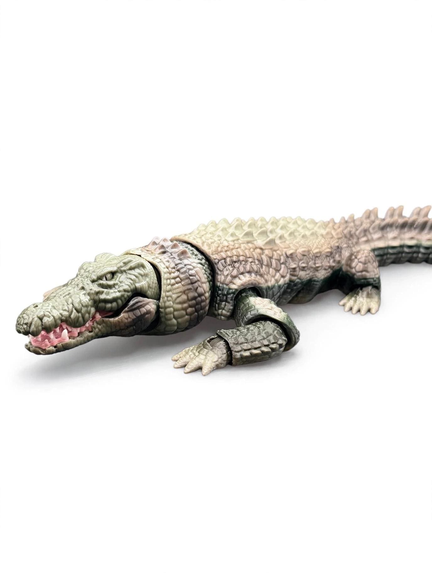 Articulated Alligator 3D Printed | Alligator Fidget Toy | Flexible