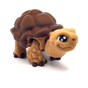 3D Printed African Spur-Thighed Tortoise |Turtle Flexi Fidget |3D Printed Tortoise