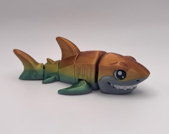 3D Printed Great White Shark | Flexi Fidget Toy
