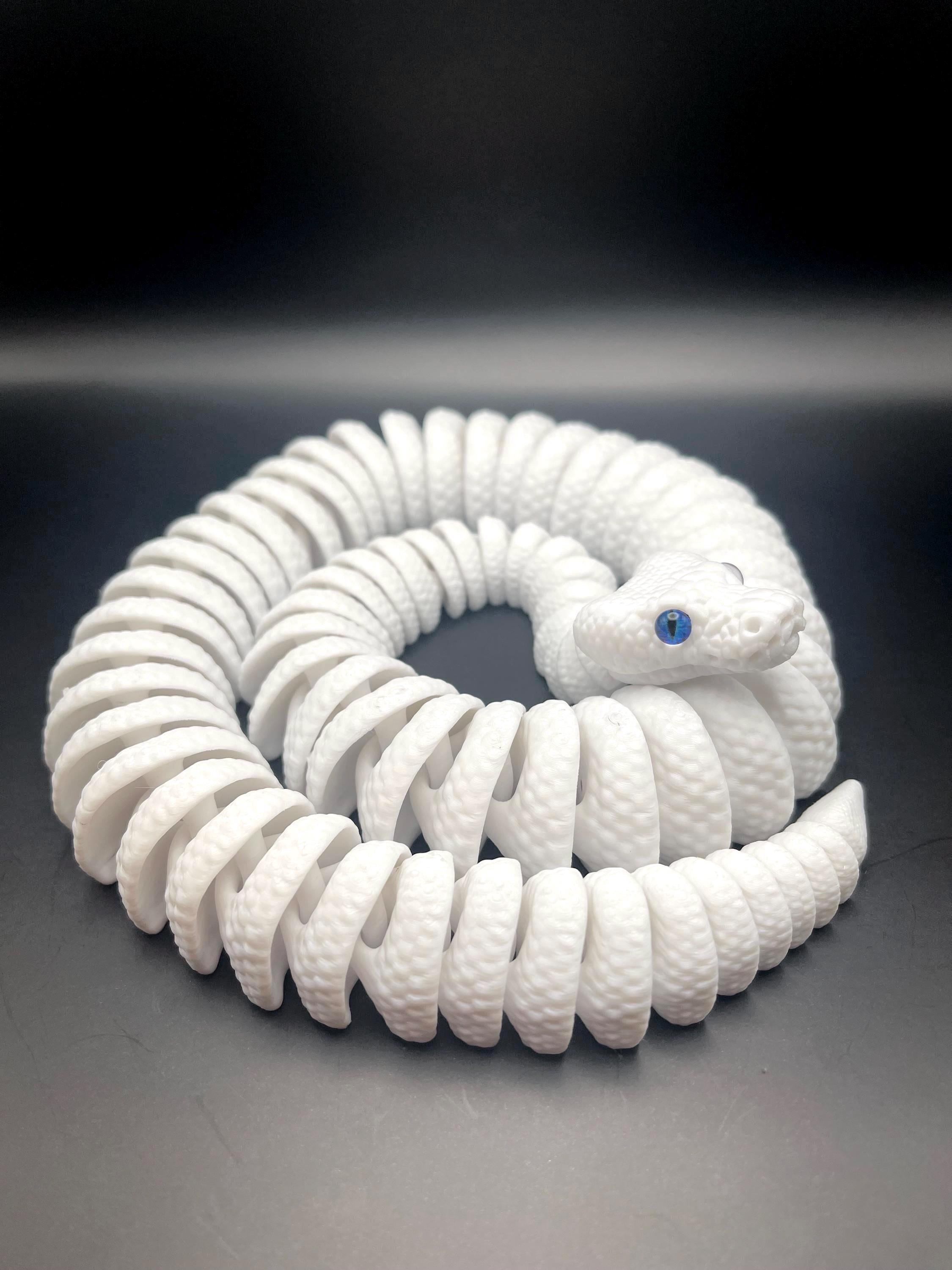 Python Fidget Articulated Leucistic Ball Python: 3D Printed Fidget Toy - Etsy