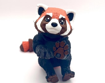 3D Printed Articulated Red Panda Fidget Toy: PLA Desk Toy